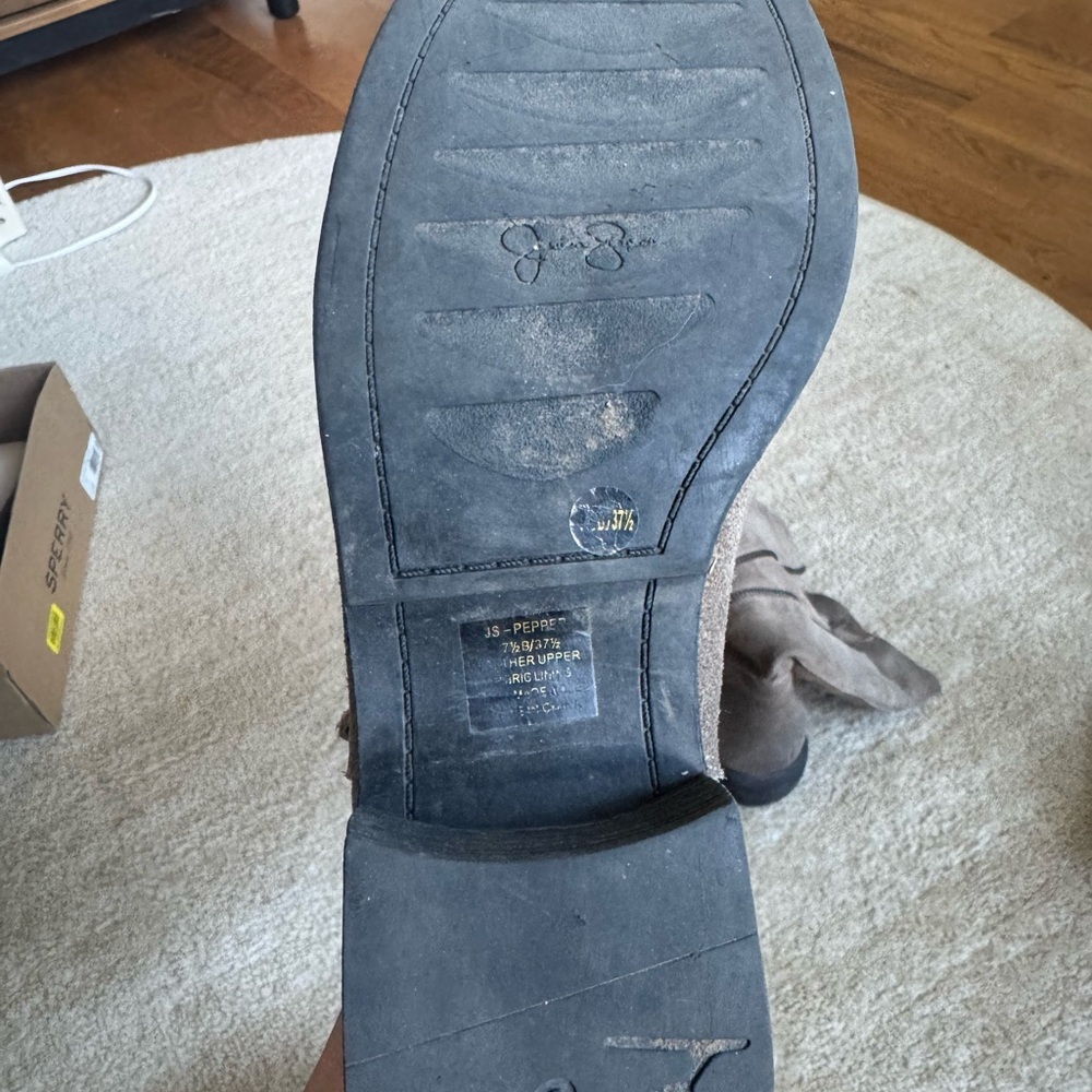 Jessica Simpson Tan Suede Combat Boots - Picture 3 of 3